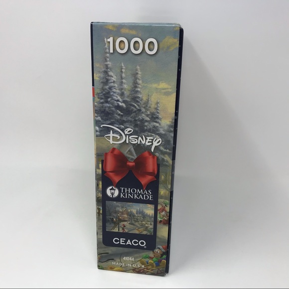 Thomas Kinkade - Mickey's Victorian Christmas 1000 Piece Puzzle w/ Poster Sealed - Picture 5 of 7